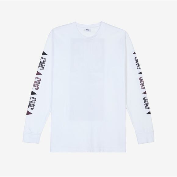 Sneakersnstuff SNS Print White Long Sleeve Tee Size Medium - Picture 1 of 10